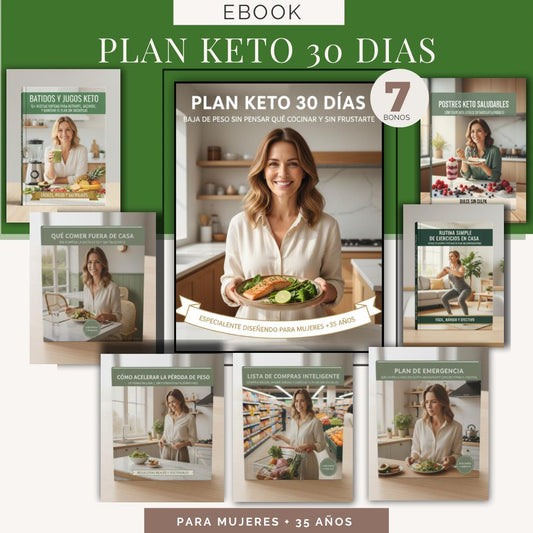 plan keto 30 dias + 7 bonos imperdibles